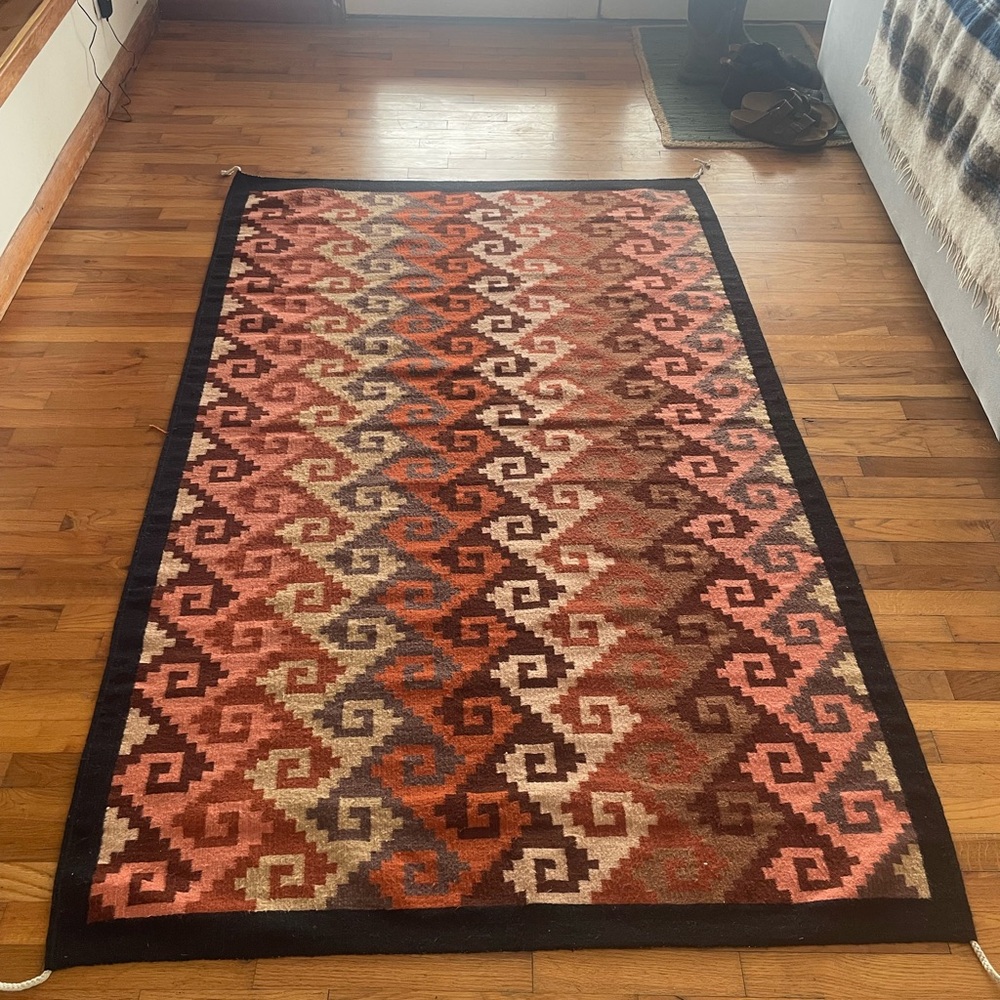 Oaxacan Hand Dyed Hand Woven Rug